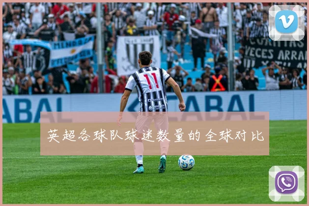 英超各球队球迷数量的全球对比